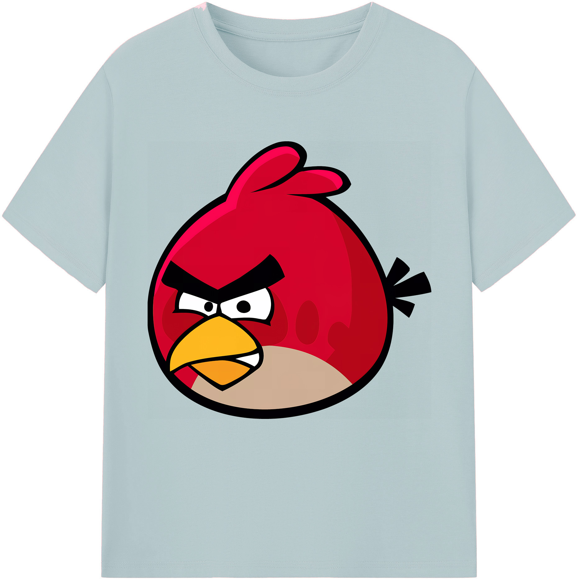（画像用） Angry Birds アングリーバード 綿100％半袖Tシャツ（フロントプリント）